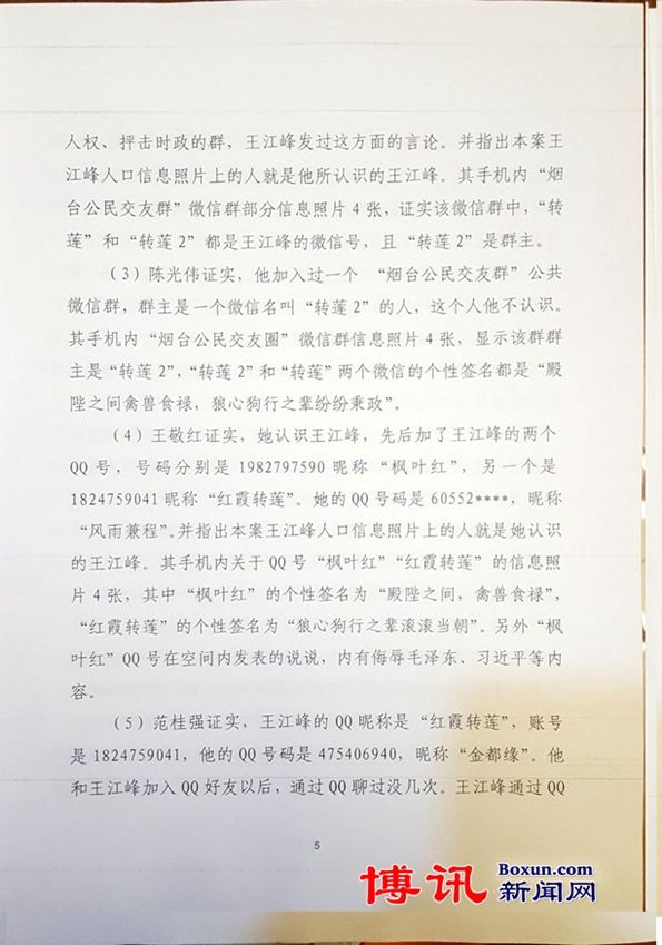 因称"包子"、"傻逼"，王江峰一审获刑两年(含判决书)